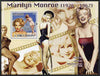 St Thomas & Prince Islands 2009 Marilyn Monroe perf s/sheet unmounted mint