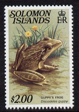 Solomon Islands 1979 Guppy's Frog $2 unmounted mint, from Reptiles def set, SG 402A