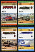 Nevis 1984 Locomotives #2 (Leaders of the World) unmounted mint set of 8 (SG 219-26