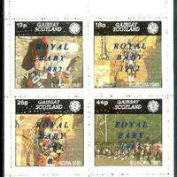 Gairsay 1982 Royal Baby overprint on 1981 Europa (Scottish Pipers) perf,set of 4 values (12p to 44p) unmounted mint