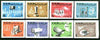 Yemen - Republic 1966 Telecommunications imperf set of 8 unmounted mint, as SG 359-66, Mi 451B-58B