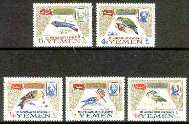 Yemen - Royalist 1965 Birds set of 5 unmounted mint, SG R72-76