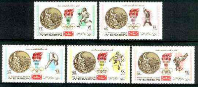 Yemen - Royalist 1968 Mexico Olympic Gold Medal Winners perf set of 5 unmounted mint, Mi 620-24A