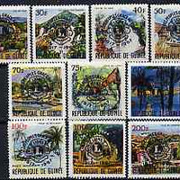 Guinea - Conakry 1967 50th Anniversary of Lions International set of 10 unmounted mint, SG 613-22, Mi 447-56*