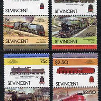 St Vincent 1984 Locomotives #3 (Leaders of the World) set of 8 unmounted mint SG 834-41