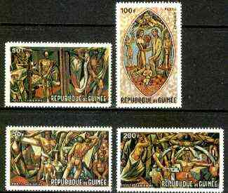 Guinea - Conakry 1967 Venetti's World of Tomorrow Mural set of 4 unmounted mint, SG 623-26, MI 457-60*