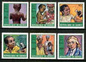 Guinea - Conakry 1970 Campaign against Smallpox & Measles perf set of 6 unmounted mint, SG 711-16, MI 553-58*