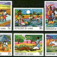 Guinea - Conakry 1968 Paintings of African Legends #1 perf set of 6 unmounted mint, SG 644-49, Mi 480-85*