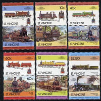 St Vincent 1985 Locomotives #4 (Leaders of the World) set of 12 unmounted mint SG 872-83