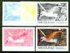 Angola 1999 Birds 150,000k from Flora & Fauna def set, the set of 5 imperf progressive colour proofs comprising the four individual colours plus completed design (all 4-colour composite) 5 proofs unmounted mint