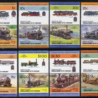 St Vincent - Union Island 1984 Locomotives #2 (Leaders of the World) set of 16 unmounted mint
