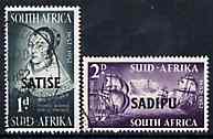 South Africa 1952 Tercentenary International Stamp Exhibition set of 2 fine used SG 141-2