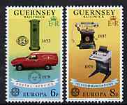 Guernsey 1979 Europa post & telecommunications pair fine unmounted mint SG 201-2