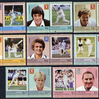 St Vincent - Union Island 1984 Cricket (Leaders of the World) set of 16 unmounted mint
