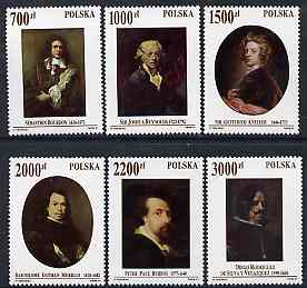 Poland 1992 Self Portraits set of 6 fine unmounted mint SG 3389-94
