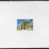 Senegal 1984 S.O.S Children's Village de-luxe die proof of 90f on sunken card as SG 782