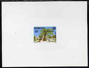 Senegal 1984 S.O.S Children's Village de-luxe die proof of 90f on sunken card as SG 782