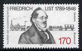 Germany - West 1989 Birth Cent of Friedrich List (Economist) unmounted mint SG 2285