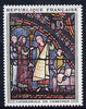 France 1963 The Fur Merchants stained glass window from Art set unmounted mint, SG 1605*