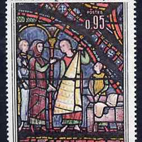 France 1963 The Fur Merchants stained glass window from Art set unmounted mint, SG 1605*