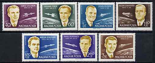 Hungary 1962 Astronauts set of 7 unmounted mint SG 1843-49