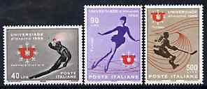 Italy 1966 Winter Sports set of 3 unmounted mint SG 1150-52