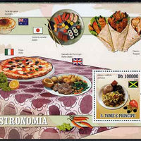 St Thomas & Prince Islands 2009 Dishes of the World - Saltfish perf s/sheet unmounted mint
