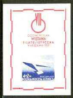 Poland 1957 7th Polish National Philatelic Exhibition imperf m/sheet unmounted mint, SG MS 1005a, Mi 1004