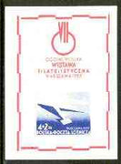 Poland 1957 7th Polish National Philatelic Exhibition imperf m/sheet unmounted mint, SG MS 1005a, Mi 1004