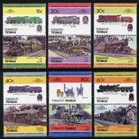 Tuvalu - Funafuti 1984 Locomotives #1 (Leaders of the World) set of 12 unmounted mint