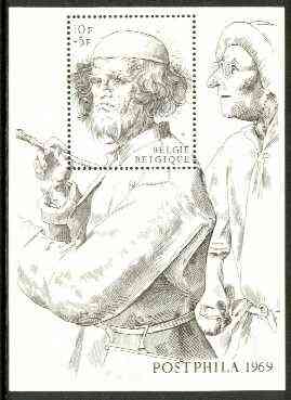 Belgium 1969 Postphila 1969 Stamp Exhibition perf m/sheet unmounted mint, SG MS 2111, Mi BL 39