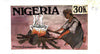 Nigeria 1991 National Guineaworm Eradication Day - original hand-painted artwork for 30k value (showing boiling pot of water) probably by Remi Adeyemi on board 210 x 120mm endorsed C4