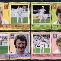 Tuvalu - Nui 1985 Cricketers (Leaders of the World) set of 8 unmounted mint