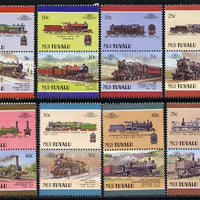 Tuvalu - Nui 1988 Locomotives #4 (Leaders of the World) set of 16 unmounted mint