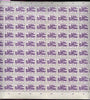 Malaya - Japanese Occupation 1943 Shrine 15c violet (deep shade) complete folded sheet of 100, a scarce survivor unmounted mint SG J303