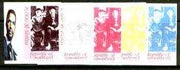Somaliland 1999 Laurel & Hardy from Sights & Sounds of the Century - set of 5 imperf progressive colour proofs comprising various colour combinations incl all 4 colours