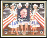 Guinea - Conakry 1998 Frank Sinatra perf souvenir sheet containing 1000f value (Lions Int logo)