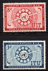 United Nations (NY) 1956 ITU set of 2 unmounted mint (SG 41-42)