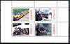 Turkmenistan 1999 Trains sheetlet containing set of 4 values unmounted mint