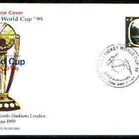 Nepal 1999 ICC Cricket World Cup illustrated cover with special cancellation
