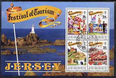Jersey 1990 Festival of Tourism m/sheet fine cto used, SG 526