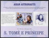St Thomas & Prince Islands 2009 Asian Astronauts - Yi So,Yeon perf s/sheet (English Text) unmounted mint