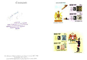 Bhutan 1990 150th Anniversary of Penny Black - Zeppelin & Postillion imperf m/sheets mounted in Folder entitled 'Your Proofs from the House of Questa', signed and approved by Director PTT, exceptionally rare ex Government archives