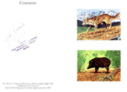 Bhutan 1990 Endangered Wildlife - 25nu (Wolf) & 25nu (Pygmy Hog) imperf m/sheets mounted in Folder entitled 'Your Proofs from the House of Questa', signed and approved by Director PTT, exceptionally rare ex Government archives,(Sc 939 & 940)