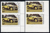 Tanzania 1986 Centenary of Motoring 10s Rolls Royce Phantom I in unmounted mint imperf marginal pair (SG 458) plus normal pair