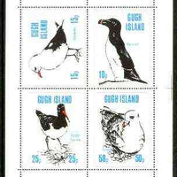 Gugh (Isles Of Scilly) 1975 Birds perf sheetlet containing complete set of 4 (only 4,000 sheets produced) unmounted mint