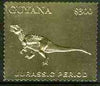 Guyana 1994 Jurassic Period #3 $300 perf and embossed in gold foil from a limited numbered edition unmounted mint