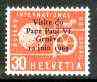 Switzerland - International Labour Office 1969 Visit of Pope Paul VI unmounted mint, SG LB 100*
