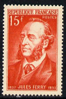 France 1951 Jules Ferry (Statesman) unmounted mint SG 1108*