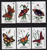Lesotho 1990 Butterflies six values (16s & 65s to 4M) unmounted mint SG 950 & 952-6